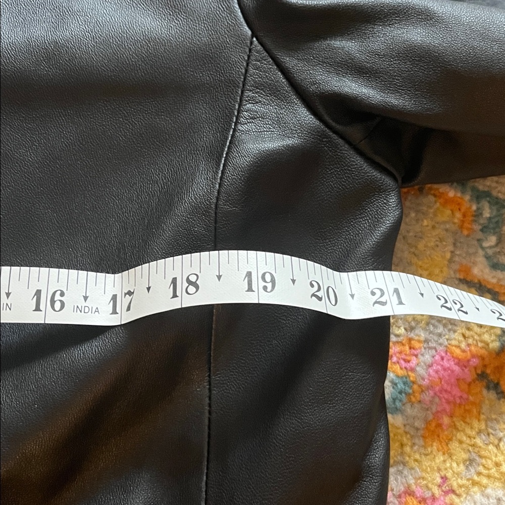 Siena Studio Black Leather Jacket, fits medium, tag says large - Picture 9 of 16